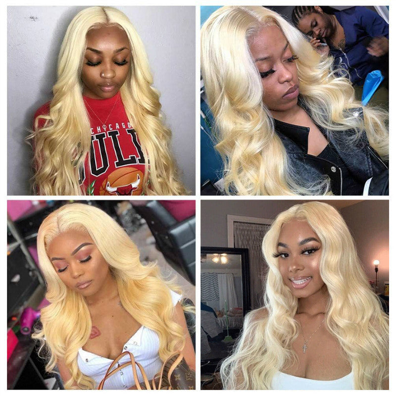 Blonde Lace Transparent Front Human Hair Wig