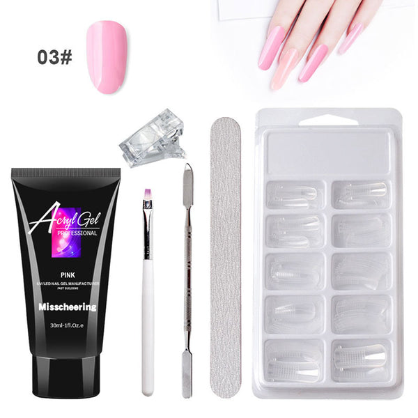 Painless Extension Gel Nail Crystal Gel Set