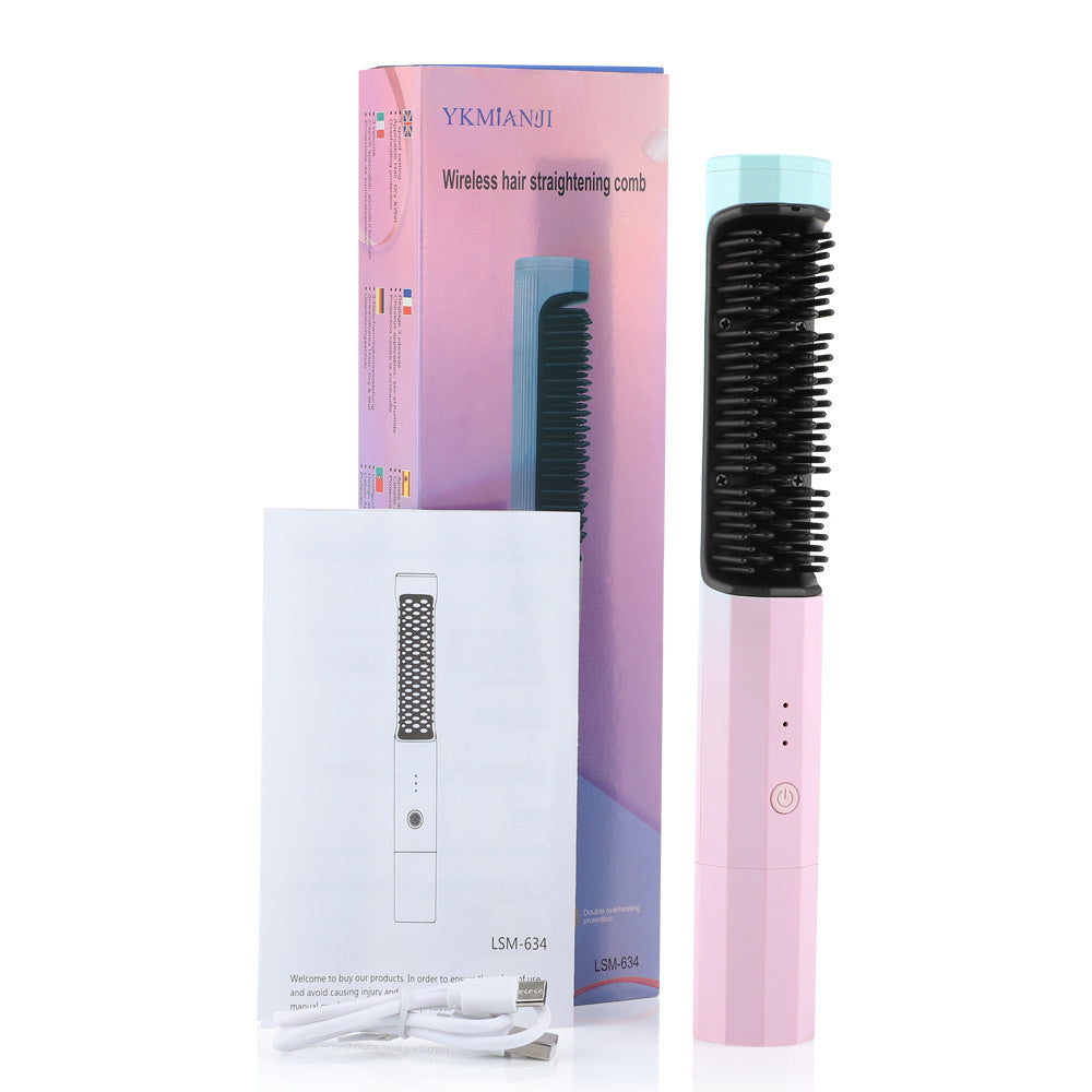 Portable Wireless  USB Charging Straightening Comb