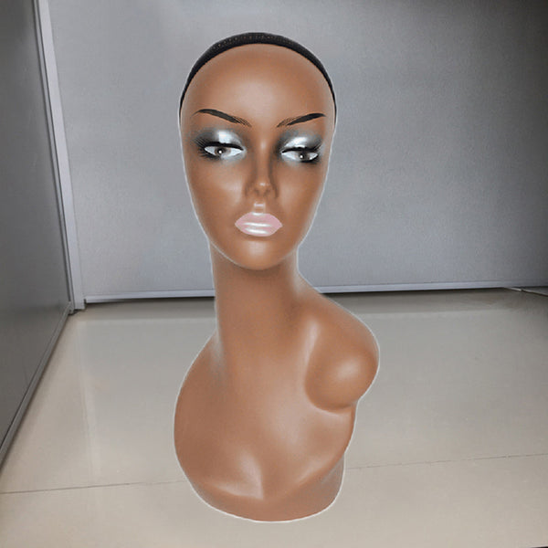 Mannequin Head Female Wig Head Model Display Wig Bracket