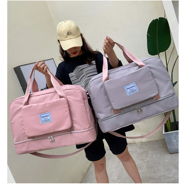 Foldable Travel Duffel Bags Sports Gym Tote Bag Women