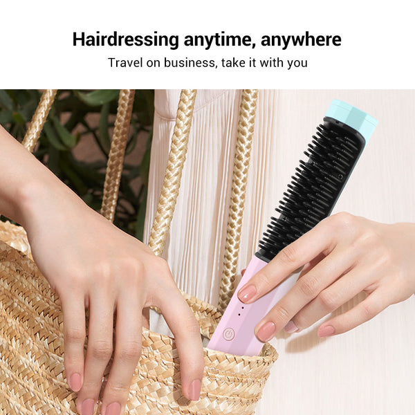 Portable Wireless  USB Charging Straightening Comb