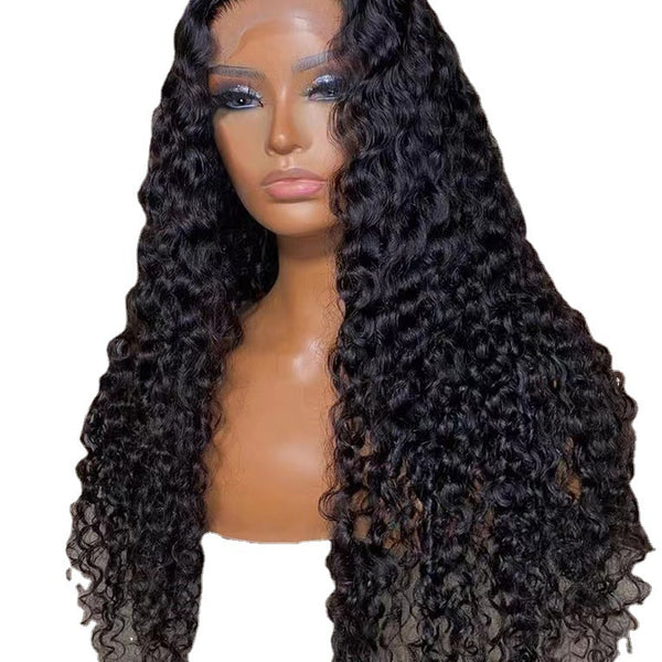 Front Lace Wig Women's Long Curly Hair Chemical Fiber Wig